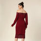 Sculpted Lace Silhouette Dress