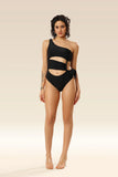 Seductive Silhouette Cut Out Charm Swim Wear