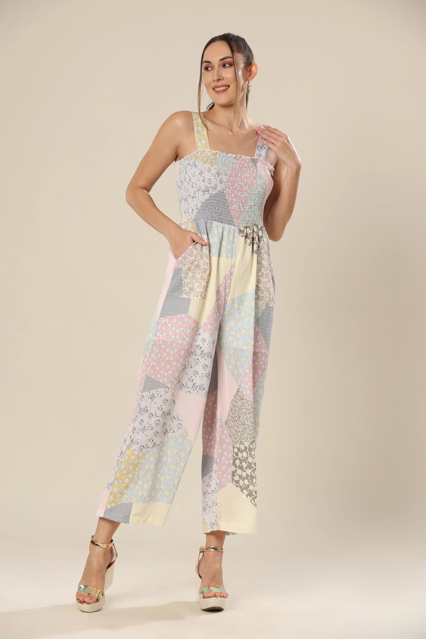 Serene Pastel Delight Jumpsuit