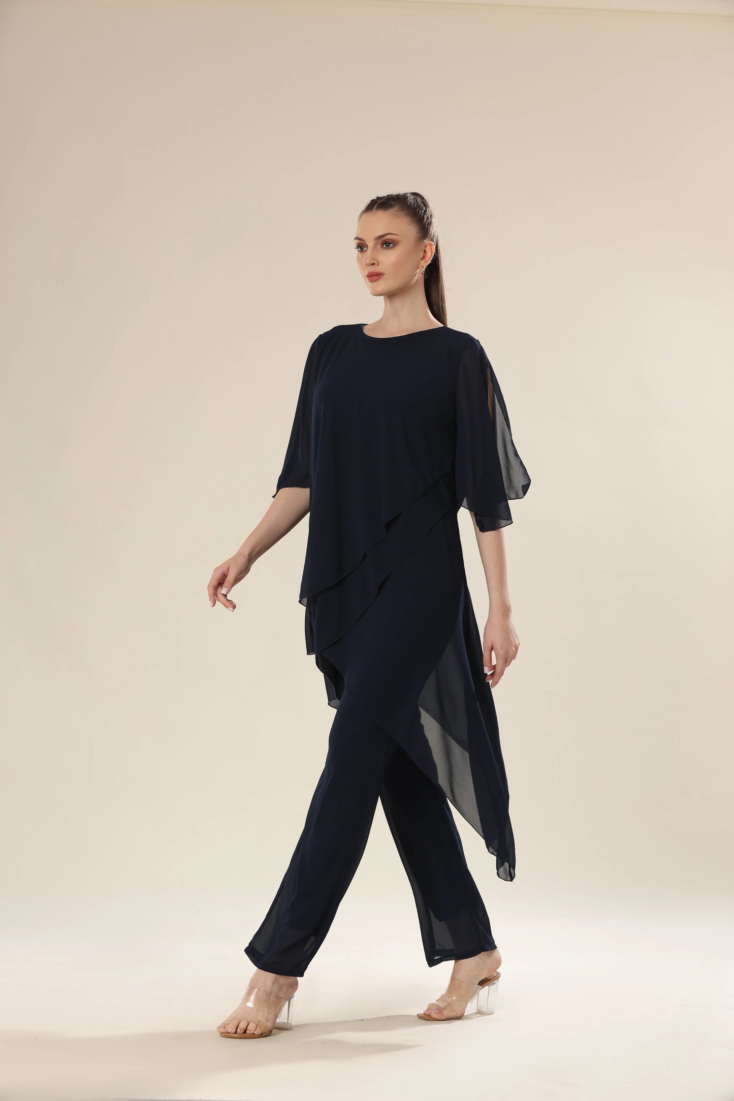 Set Of Translucent Tunic And Long Pants
