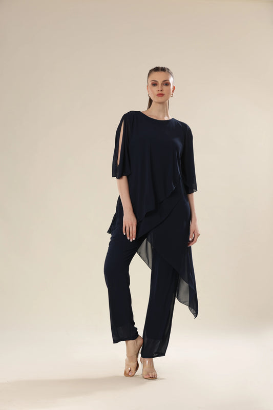 Set Of Translucent Tunic And Long Pants
