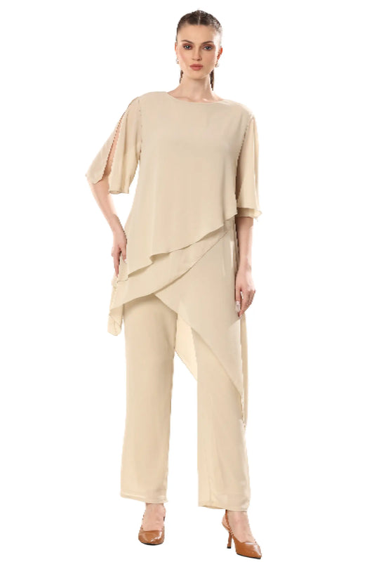 Set Of Translucent Tunic And Long Pants