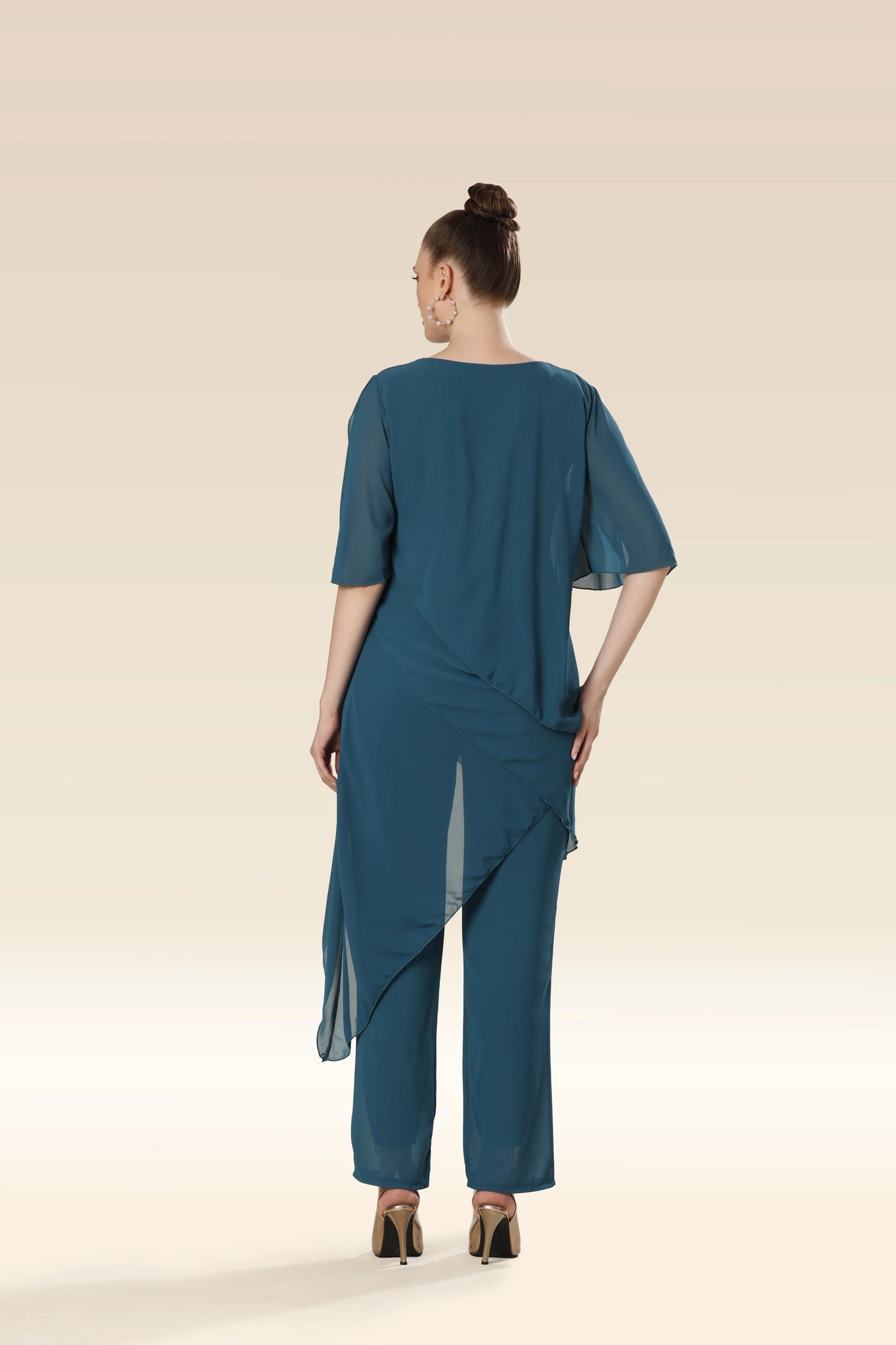 Set Of Translucent Tunic And Long Pants