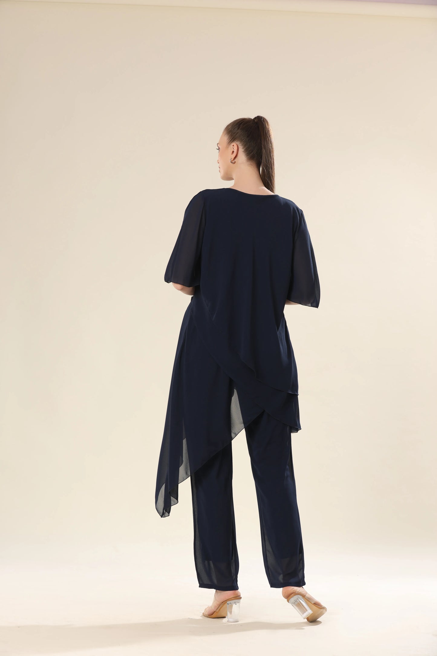 Set Of Translucent Tunic And Long Pants