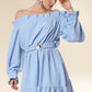 Skyline Ruffle Glamour Dress