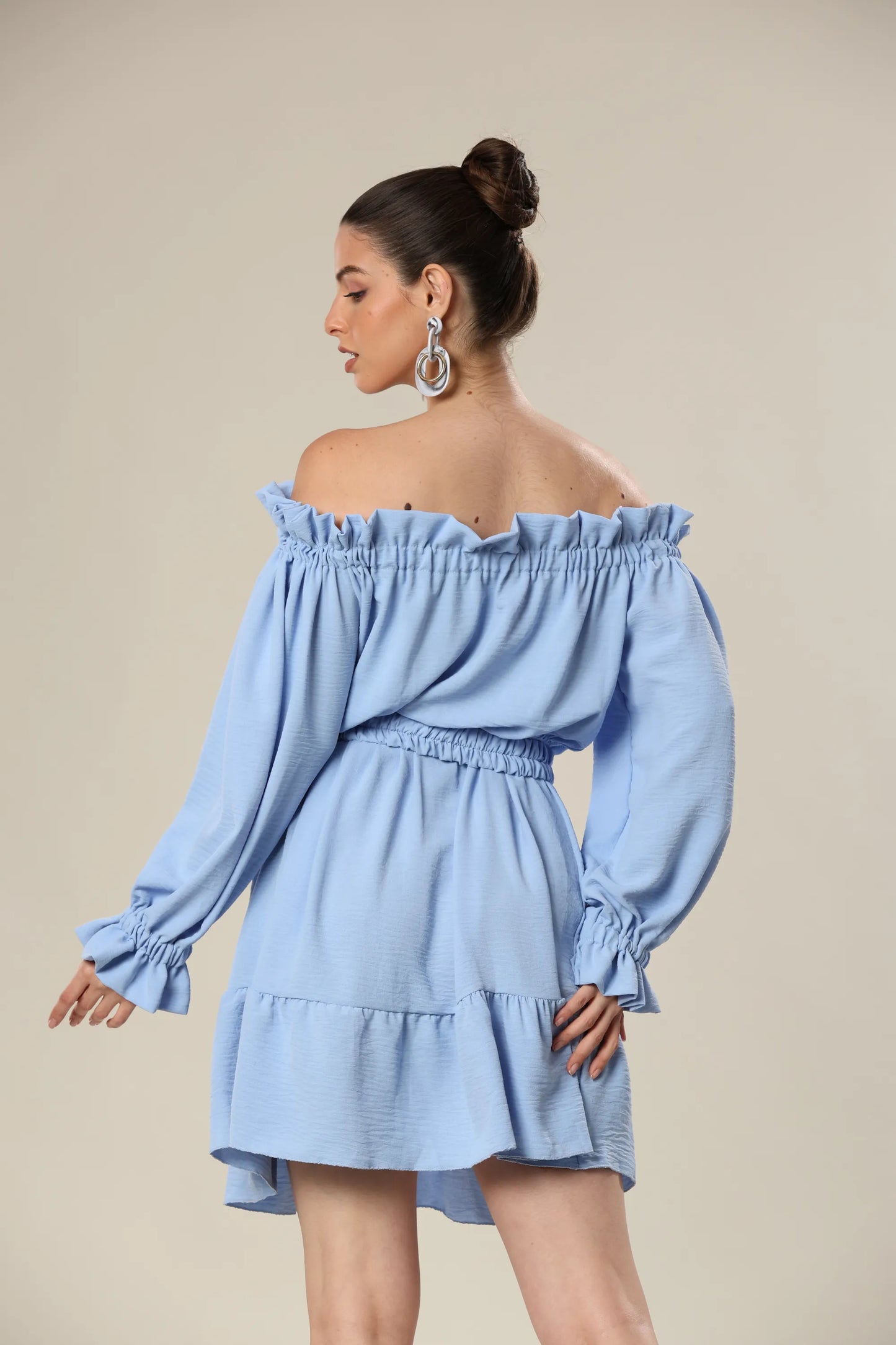 Skyline Ruffle Glamour Dress