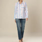 Skyward Journey Buttoned Beauty Top