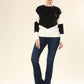 Sleek Noir Duo Pullover Bliss