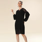 Stylishly Pleated Charming Lace Touch Dress
