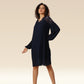 Stylishly Pleated Charming Lace Touch Dress