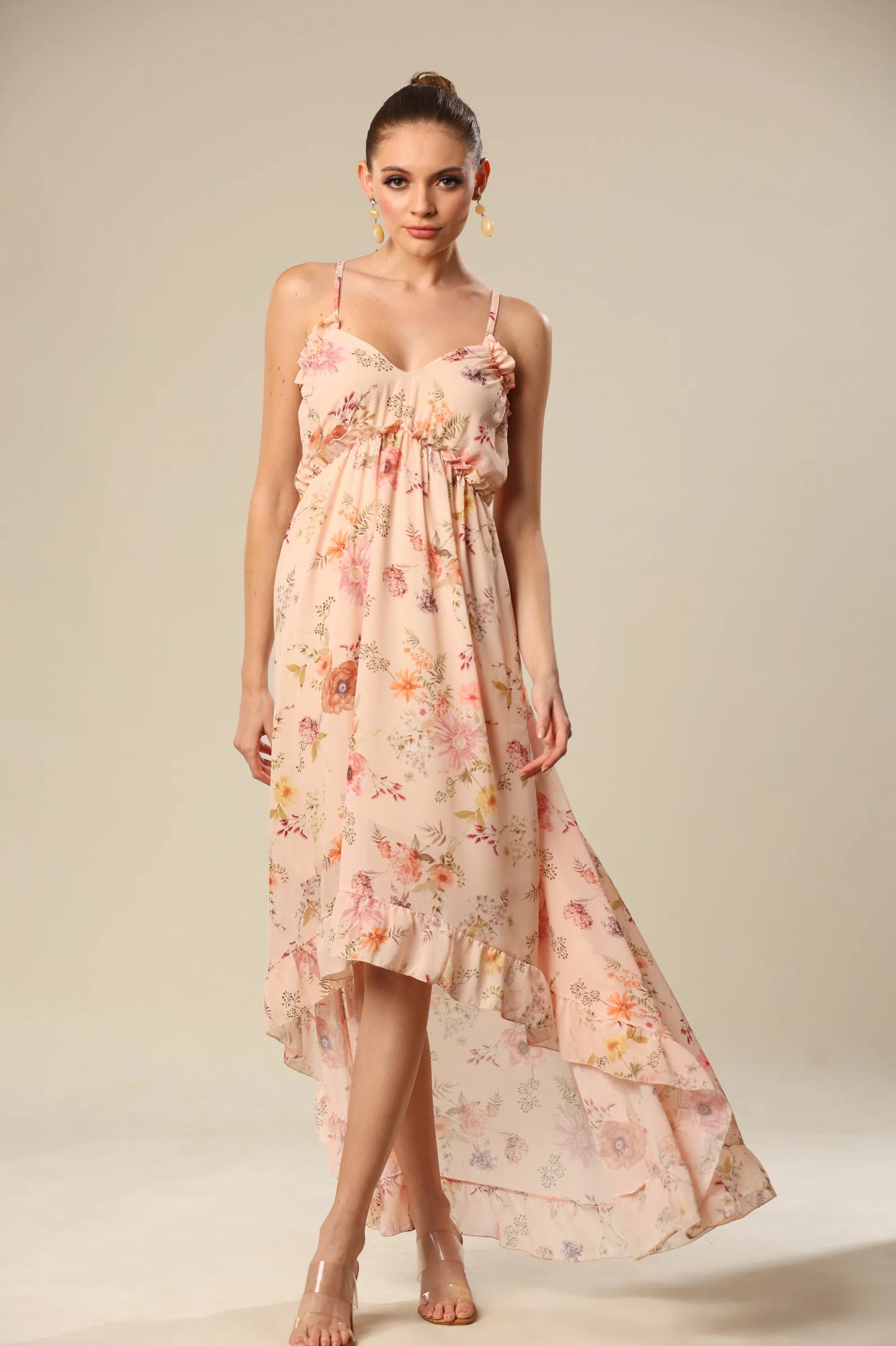 Subtle Splendor Spaghetti  Strap Elegance Dress