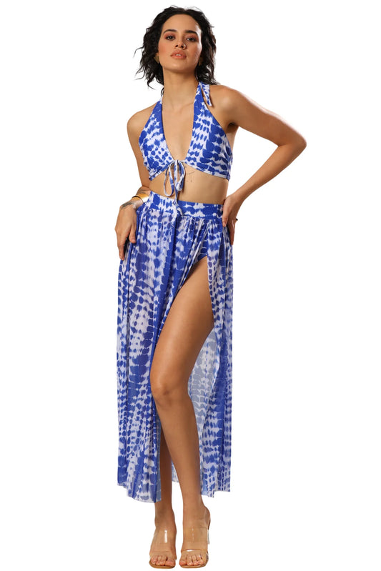 Swim Vcay Tic-Dye Bikini Set