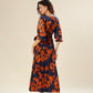 Tangerine Tango Pleat Dress