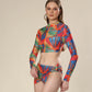 Tantalizing Tangerine Trio Bikini Set