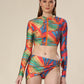 Tantalizing Tangerine Trio Bikini Set