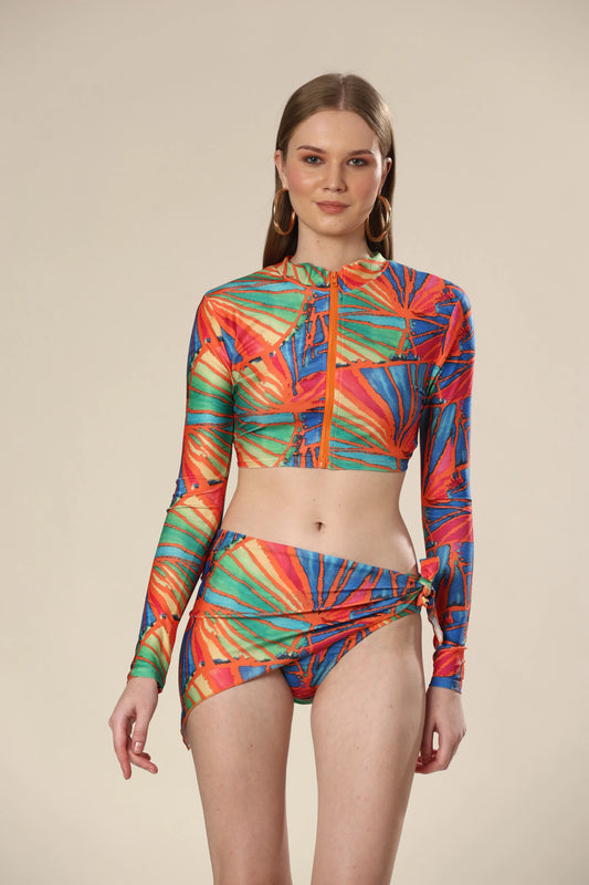 Tantalizing Tangerine Trio Bikini Set