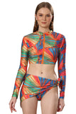 Tantalizing Tangerine Trio Bikini Set