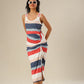 Tied In Color Striped Chic Dress