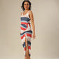 Tied In Color Striped Chic Dress