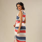 Tied In Color Striped Chic Dress