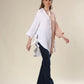 Timeless White Chic Contrast Shirt