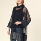 Transparent Tunic With Faux Leather