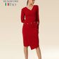 Trendy Plunge Neckline Adorned With Buttons Dress