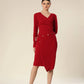 Trendy Plunge Neckline Adorned With Buttons Dress