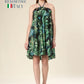 Tropical Greens Glam Dress