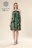 Tropical Greens Glam Dress