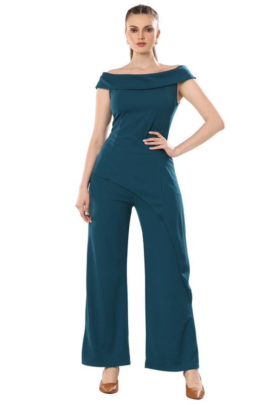 Turquoise Tranquility Bateau Chic Set Top & Pants Set