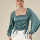 Turquoise Twilight Lace Crop Top