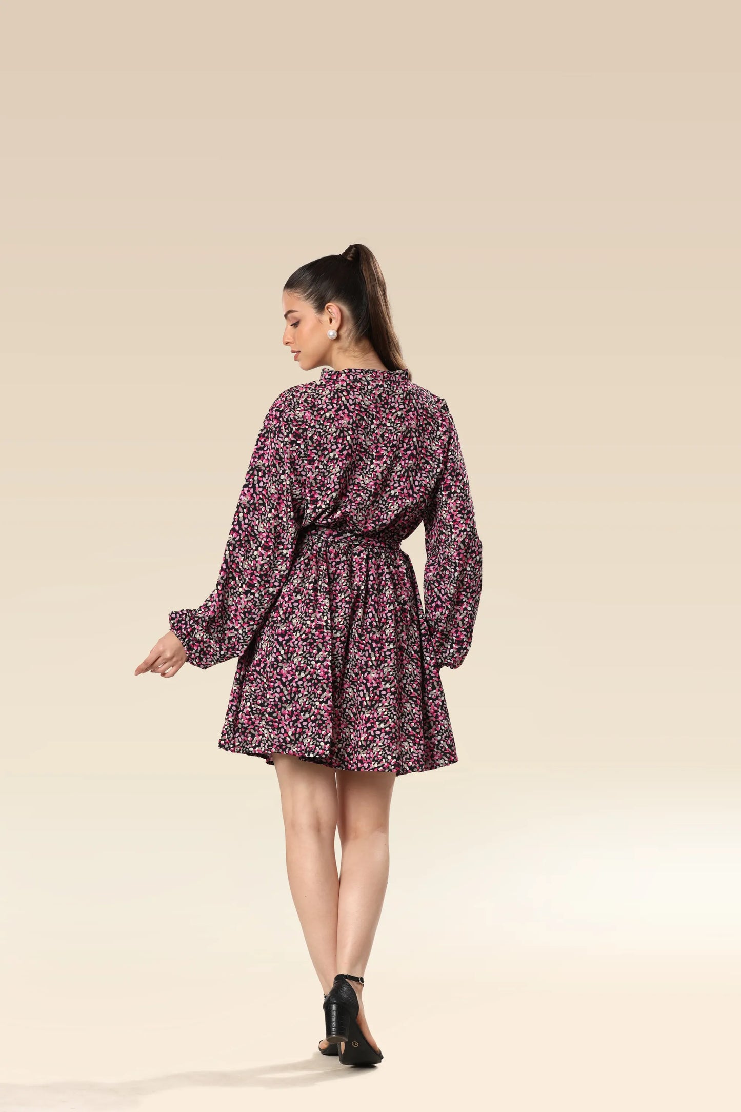 Vibrant Vogue Belted Dress