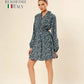 Vibrant Vogue Belted Dress