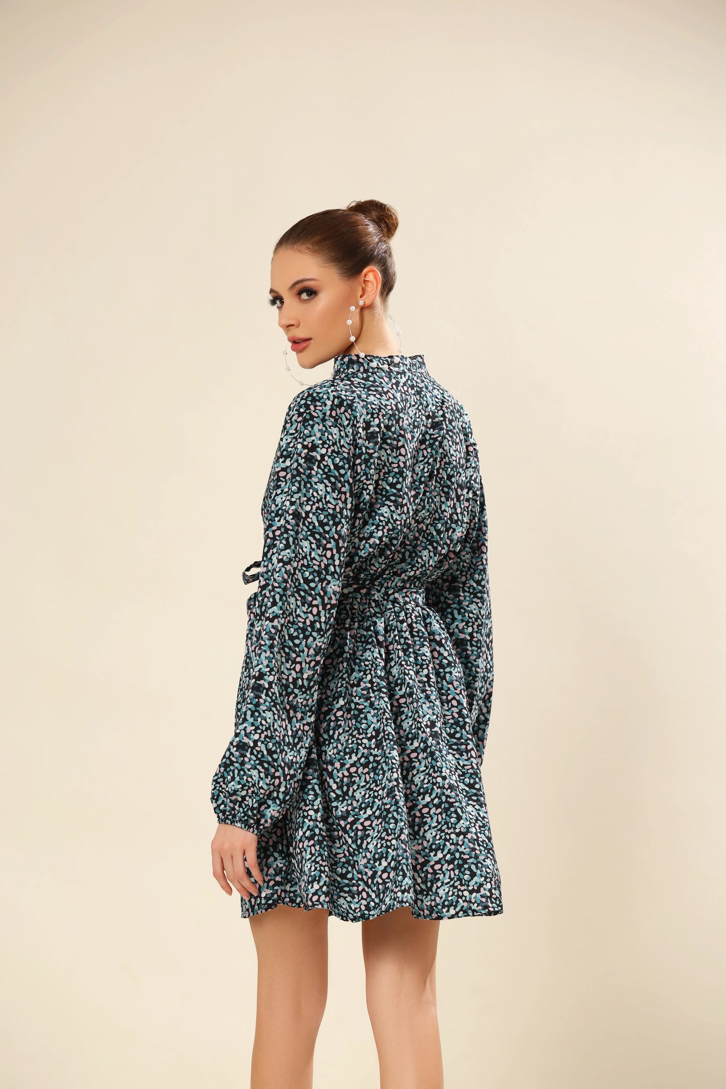 Vibrant Vogue Belted Dress