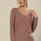 Warm Walnut Knit Bliss Top
