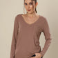 Warm Walnut Knit Bliss Top