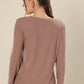 Warm Walnut Knit Bliss Top