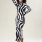 Zebra Glam Slit Dress Edition