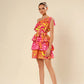 Zesty Zebra Pink Ruffle Temptation Dress