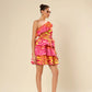 Zesty Zebra Pink Ruffle Temptation Dress