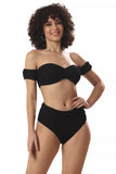 Bandeau Waves In Crinkle Delight Swim Wear