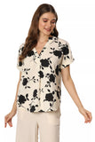 Bisque Blossom Print Top