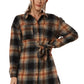 Chic Checkered Chest Shirt Dress