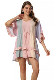 Chromatic Bliss Kaftan Style Romper