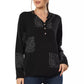 Classic Black Tie-Up Shirt