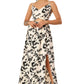 Crossover In Cream Floral Delight Dress