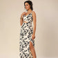 Crossover In Cream Floral Delight Dress