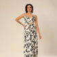 Crossover In Cream Floral Delight Dress