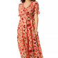 Enchanting Lotus Ruffle Dress